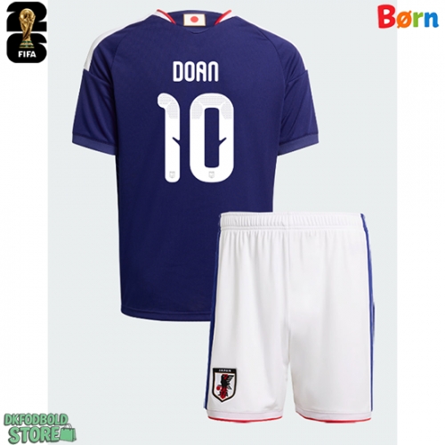 Japan Ritsu Doan #10 Replika Babytøj Hjemmebanesæt Børn VM 2026 Kortærmet (+ Korte bukser)